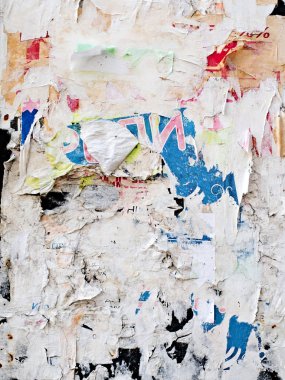 Eski çentikli reklam panoları yırtık poster kağıtları, şehir dokusu Soyut Çerçeve Arkaplan Buruşuk Yaratıcı Tasarım Grafikleri