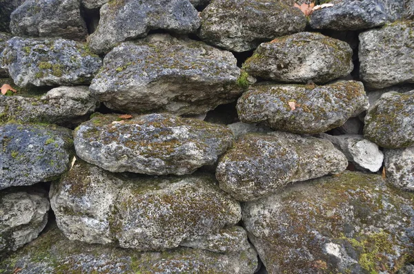 Alte Stein Und Ziegelmauer — Stockfoto