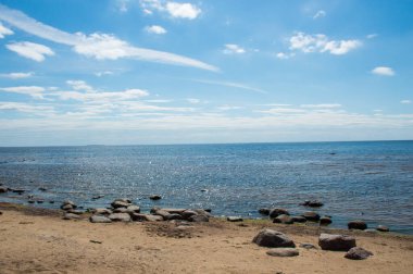 Finlandiya Körfezi 'ndeki kumsal 