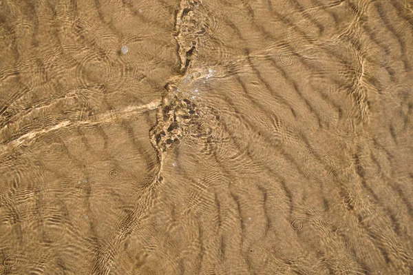 Sabbia Modello Onde Sotto Acqua — Foto Stock