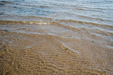 Suyun altında kum dalgaları deseni
