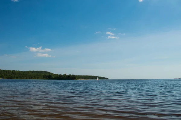 Agua Azul Del Lago Ladoga —  Fotos de Stock