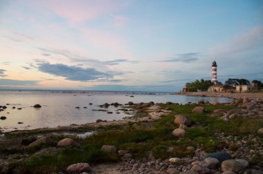 Fin golf plajındaki deniz feneri