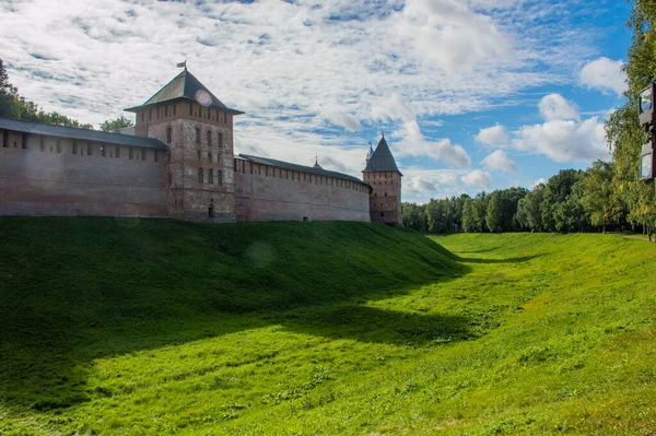 Stará Pevnost Novgorodu Rusku — Stock fotografie