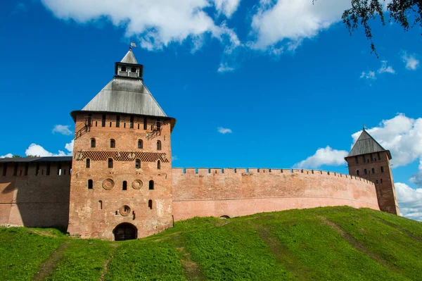 Antigua Fortaleza Novgorod Rusia — Foto de Stock