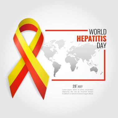 Dünya Hepatit Günü konulu Vektör İllüstrasyonu