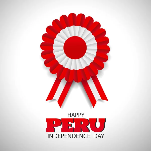 Peru Bağımsızlık Günü 'nün Vektör İllüstrasyonu. Peru 'nun ulusal sembolü.