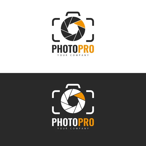 Photo Studio Logo Tervezés — Stock Vector