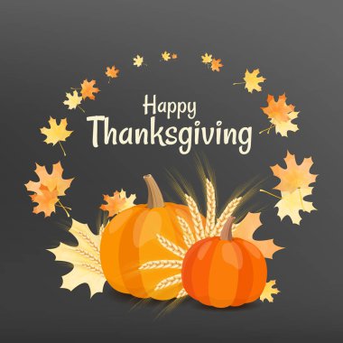 Şükran Günü temasında vektör illüstrasyonu. 