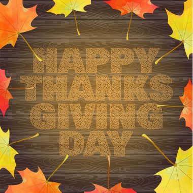 Şükran Günü temasında vektör illüstrasyonu. 