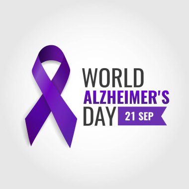 Dünya Alzheimer Gününün Vektör İllüstrasyonu