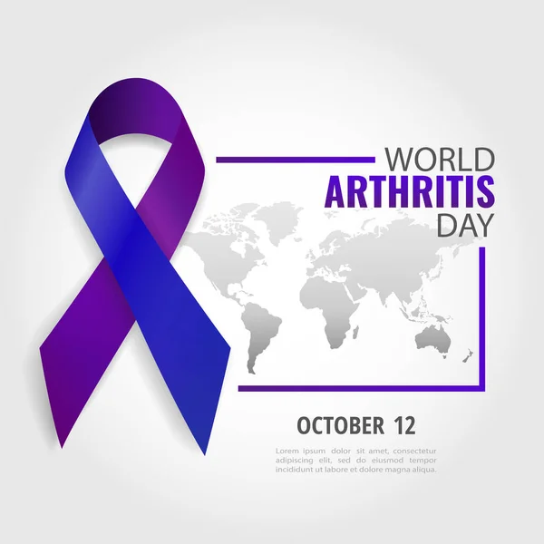 Ilustración Vectorial Sobre Tema Día Mundial Artritis — Vector de stock