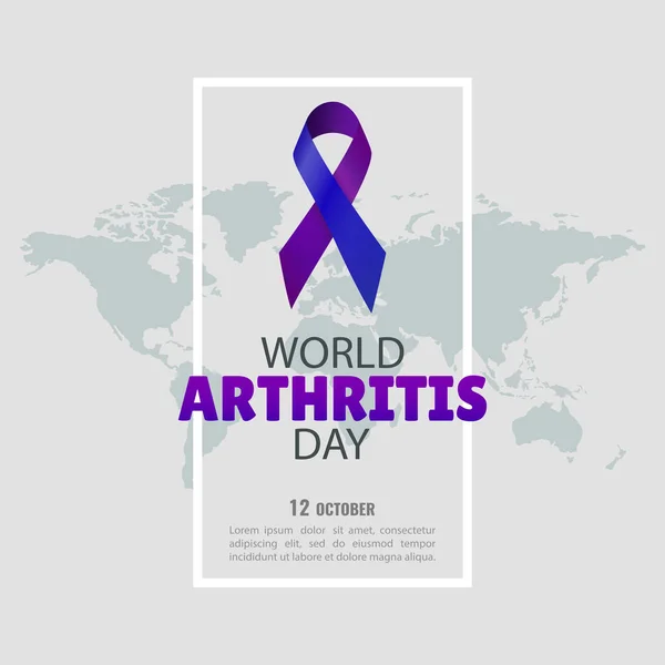 Ilustración Vectorial Sobre Tema Día Mundial Artritis — Vector de stock