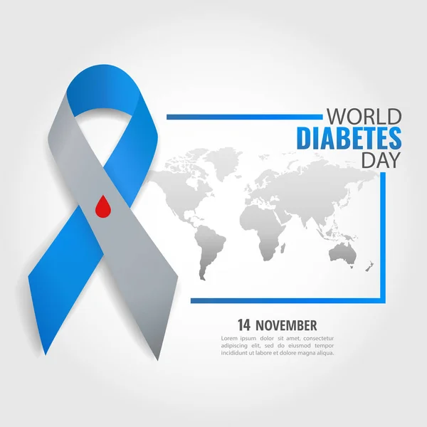 Vector Illustratie Het Thema Wereld Diabetes Dag — Stockvector