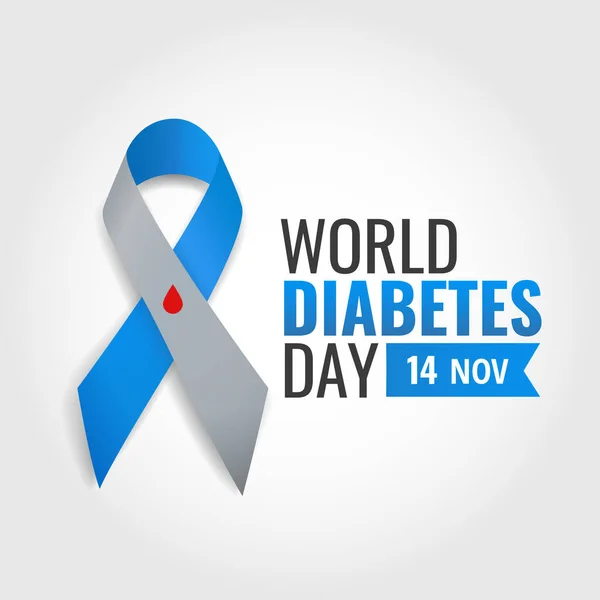 Vector Illustratie Het Thema Wereld Diabetes Dag — Stockvector