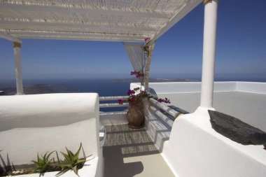 Teras bir çare Fira Santorini Yunanistan