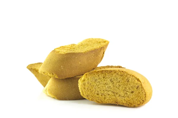 Quelques Biscuits Lagaccio Isolés Sur Fond Blanc — Photo