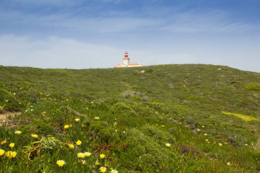 Cabo de Roca Portekiz yılında deniz feneri