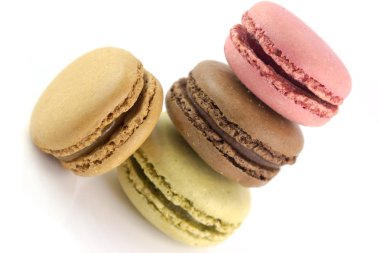 Bazı macarons renk ve farklı tatlar