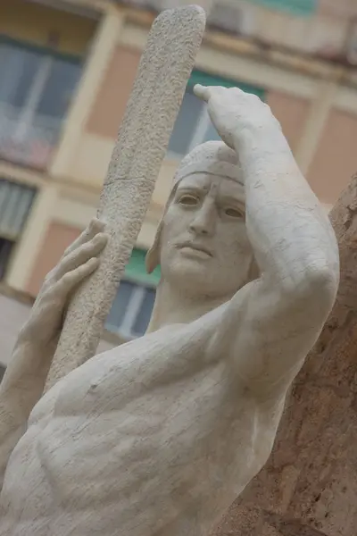 Poderosa Estatua Del Marinero Génova — Foto de Stock