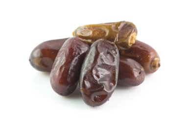 Grup çiğ tarihleri beyaz arka plan üzerinde izole