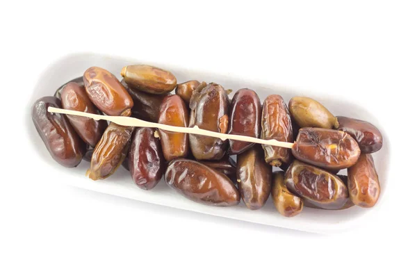 Beyaz bir arka plan üzerinde yalıtımlı polistiren ambalaj içinde tarihleri