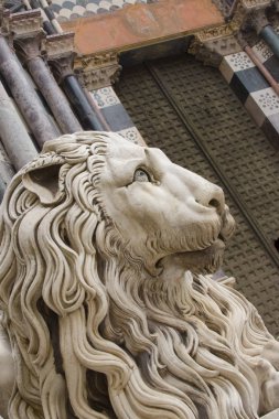 St. Lawrence Katedrali Cenova Close-up aslan 