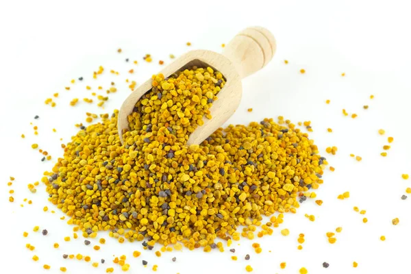 Honey Pollen Grains White Background — Stock Photo, Image