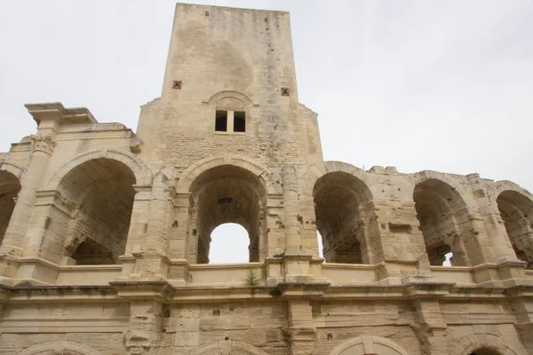 Die Römische Arena Von Arles Camargue Berühmt Für Ihr Schönes — Stockfoto