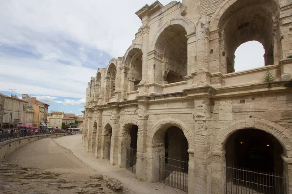 Die Römische Arena Von Arles Camargue Berühmt Für Ihr Schönes — Stockfoto