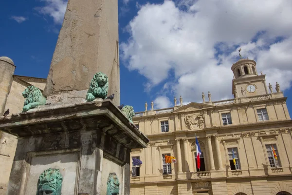 Las Casas Históricas Arles Camargue Place Republique — Foto de Stock