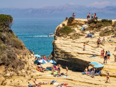 Korfu kanal d'amour plajı