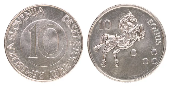 Isolated Tolar Coin - Slovenia — Stock Photo, Image