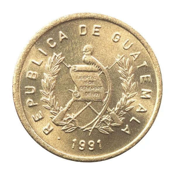 Neue guatemaltekische Münze — Stockfoto
