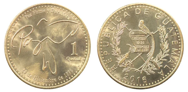 Nueva moneda guatemalteca — Foto de Stock