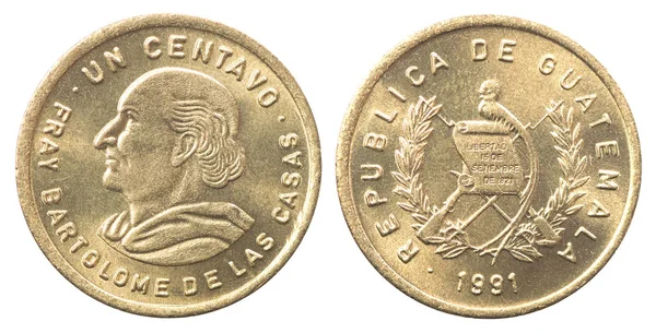 Nová Guatemalská mince — Stock fotografie