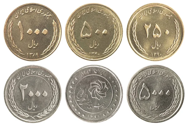 Full Set of Iran Coins — Stock Photo, Image
