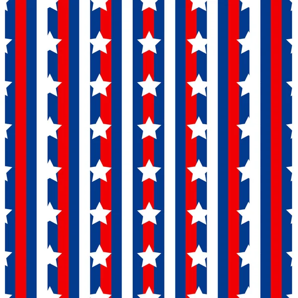 Безшовні Повторюваного Тлі Імітуючи Американський Прапор — стоковий вектор