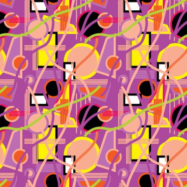 Çok renkli geometrik şekiller arka plan yinelenen sorunsuz imkanı