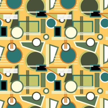 Çok renkli geometrik şekiller arka plan yinelenen sorunsuz imkanı