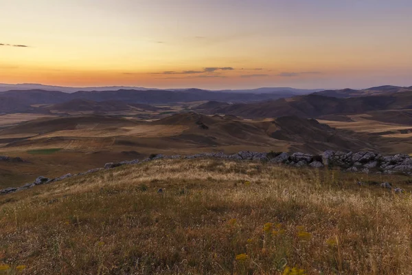 Soloppgang Gobustan Fjellene – stockfoto