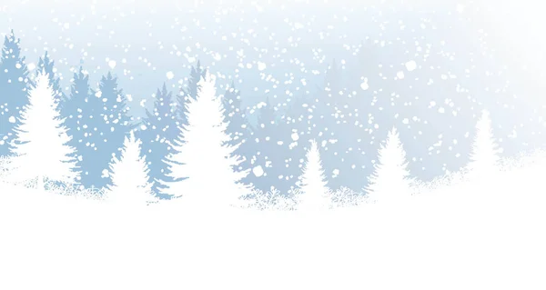 Backdrop Winter Forest — Stock Vector