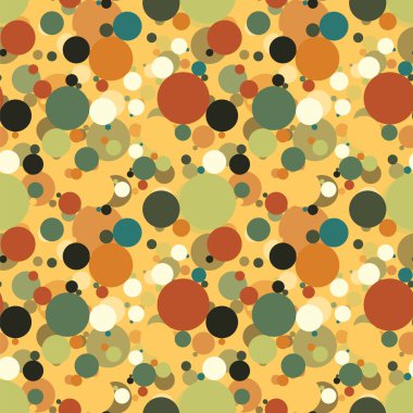 Çok renkli çevrelerin sorunsuz yinelenen desen