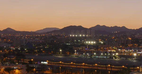 Puesta Sol Eilat Octubre — Foto de Stock