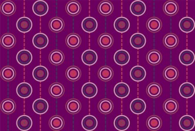 Arka plan çok renkli daireler ve kesik çizgiler tekrar sorunsuz imkanı