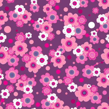 Sorunsuz yinelenen çiçek arka plan