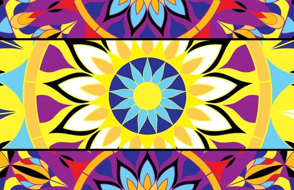 Abstract Background Stained Glass Mandalas — Stock Photo, Image