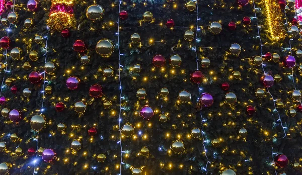 Juguetes Navidad Guirnaldas Colgando Del Árbol Navidad —  Fotos de Stock