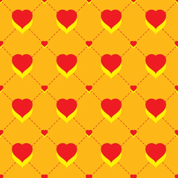 Inconsútil Repetición Corazones Fondo — Vector de stock