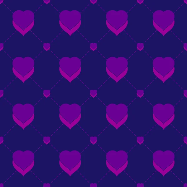 Seamless Repeating Hearts Background — Stock Vector